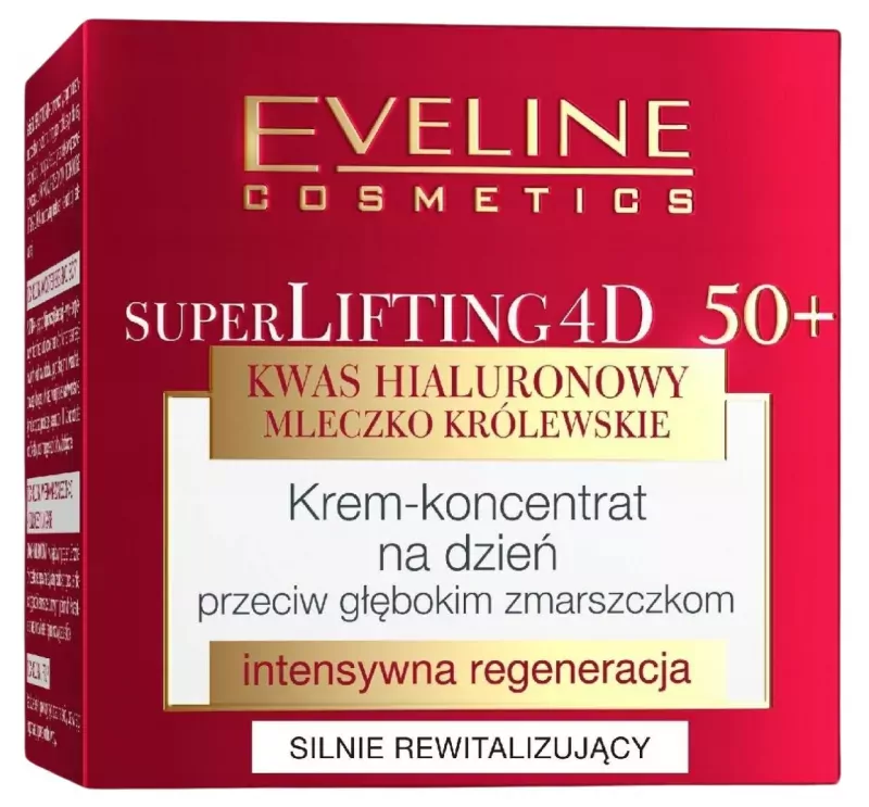 Eveline Super Lifting 4D 50+ – krem‑koncentrat na dzień 50ml