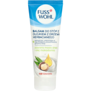 Fusswohl Balsam do Stóp z Olejkiem z Drzewa Herbacianego – z Masłem Shea i Olejem Makadamia 75 ml