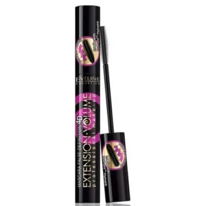 Eveline Cosmetics Extension Volume 4D False Definition Extra Volume & Carbon Black Mascara  Tusz pogrubiający do rzęs