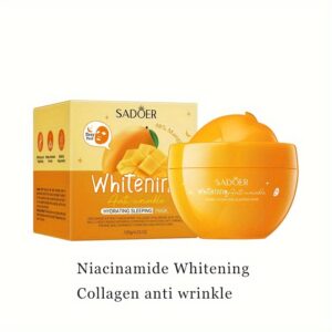 Sadoer Whitening Anti-Wrinkle Hydrating Sleeping Mask Lemon to intensywnie pielęgnująca maska nocna do twarzy 120g