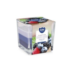 AURA CANDLES – Forest Fruit – trójkolorowa świeca zapachowa 170 g