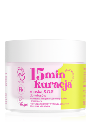 ONLYBIO Hair Cycling Regeneracja 15 minutowa kuracja maska S.O.S! do włosów 280ml