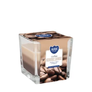 AURA CANDLES – Coffee – trójkolorowa świeca zapachowa 170 g