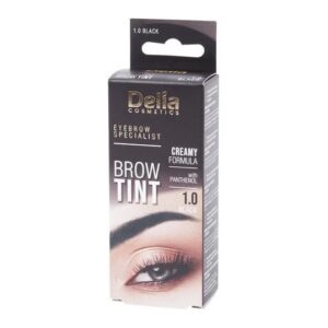 Delia Cosmetics Creamy Formula with Panthenol Brow Tint 1.0 Black