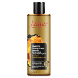 Jantar Szampon detoksykujący z esencją bursztynową i aktywnym węglem do włosów przetłuszczających się 300ml