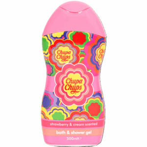 Chupa Chups Strawberry & Cream – Żel do Kąpieli i pod Prysznic 300 ml