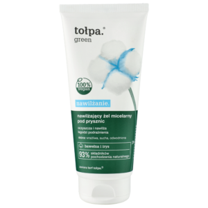Tołpa Green Nawilżenie – Nawilżający Żel Micelarny pod Prysznic Bawełna & Irys 200 ml