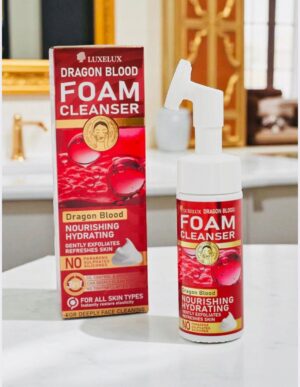 Luxelux Dragon Blood – pianka oczyszczająca do twarzy z silikonową szczoteczką 150 ml