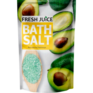 Fresh Juice Avocado & Cherimoya – odżywcza sól do kąpieli 500 g | kremowy relaks i regeneracja