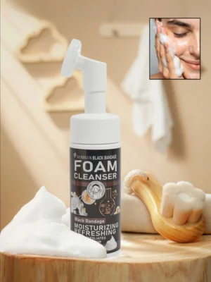 Luxelux Black Bandage – pianka oczyszczająca z silikonową szczoteczką 150 ml