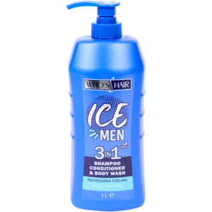Who’s Hair Ice Men 3 w 1 – Szampon, Odżywka i Body Wash 1 L