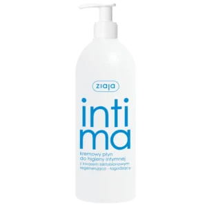 Ziaja Intima – Kremowy płyn do higieny intymnej z kwasem laktobionowym regenerująco-łagodzący 500 ml