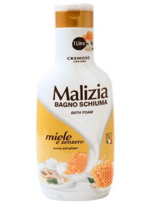 Malizia Honey & Ginger – Płyn do Kąpieli 1 L Made in Italy
