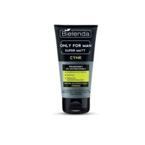 Bielenda Only For Men Super Matt – Cynkowy Peelingujący Żel Oczyszczający 150 g