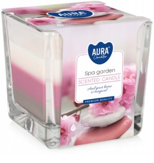 Świeca Zapachowa 3-Kolorowa – Spa Garden, 170 g, ok. 32h palenia