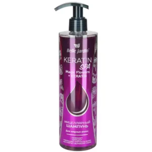 Belle Jardin Keratin Spa Magic Flower + Keratin – Micelarny Szampon do Włosów Przetłuszczających się 400 ml