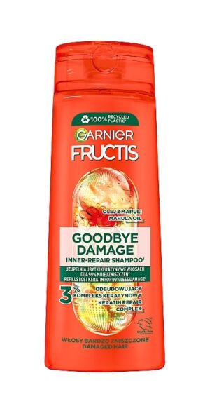 Garnier Fructis Goodbye Damage Inner-Repair – Szampon z olejem maruli 400 ml