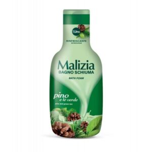 Malizia Pine & Green Tea – Antybakteryjny Płyn do Kąpieli 1 L Made in Italy
