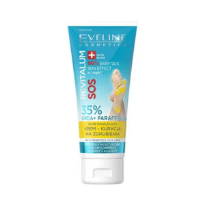 Eveline Cosmetics SOS 35% Urea + Paraffin – Kuracja na zgrubienia i silnie nawilżający krem do stóp z mocznikiem