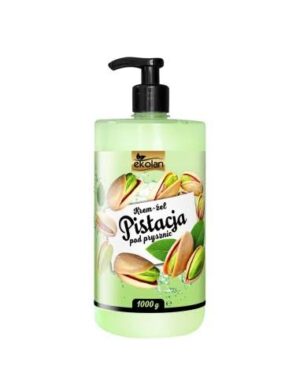 Ekolan Pistacja Kremowy Żel pod Prysznic 1000 g – Nawilżający żel do mycia ciała o kremowym zapachu pistacji