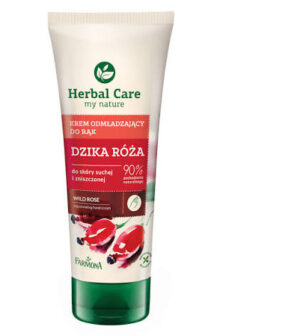 Herbal Care My Nature Odmładzający Krem do Rąk Dzika Róża 100 ml – Do skóry suchej i zniszczonej | 90% składników pochodzenia naturalnego